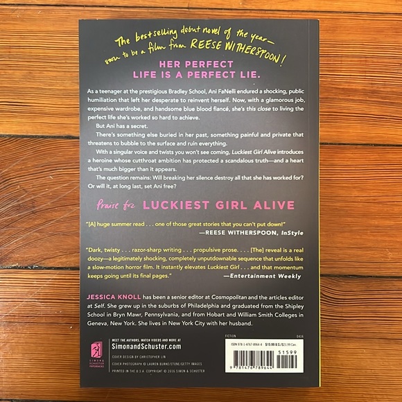 Luckiest Girl Alive by Jessica Knoll, paperback book - Picture 2 of 4